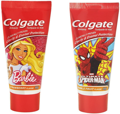 

Colgate Barbie and Spiderman Toothpaste(80 g, Pack of 2)