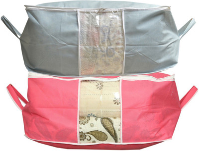 

Kuber Industries Big Underbed Storage Bag,Storage Organiser Set of 2 Pcs(Multicolor)