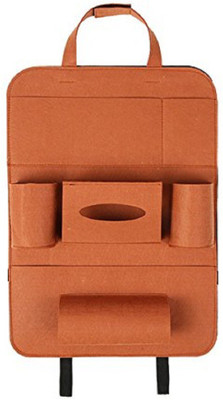 

AllExtreme Car Auto Seat Back Multi Pocket Organizer and iPad mini Holder Backseat Organizer Hanger Accessory Universal Use as Car for Storage Bottles, Tissue Box, Magazines,Toys (Pack of 1, Brown)(Brown)