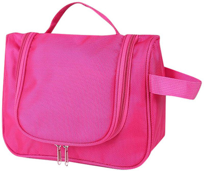 

House of Quirk Toiletry Bag with Hanging Hook Bag for Travel Accessories Travel Toiletry Kit(Pink)