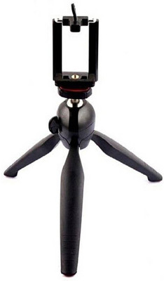 

DMK Yunteng YT-228 Mobile Stand Tripod Phone Clip Holder SLR DSLR Camera Mount Stand Monopod(Black, Supports Up to 900 g)
