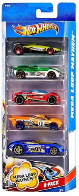 

SILVOSWAN Hot Wheels Five Cars Pack (Multicolor)(Multicolor)
