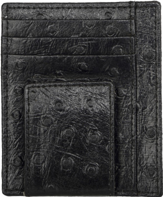 

Aspen Leather Men Black Genuine Leather Card Holder(10 Card Slots)