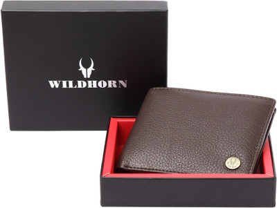 

WildHorn Men Brown Genuine Leather Wallet(5 Card Slots)
