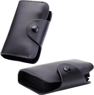 

Stealodeal Men Black Genuine Leather Card Holder(13 Card Slots)