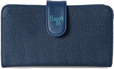 

Baggit Women Blue Artificial Leather Wallet(6 Card Slots)