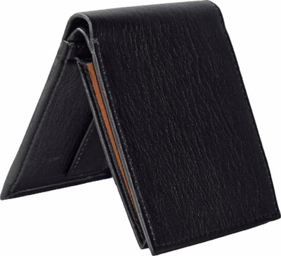 

SHAR Men Black Artificial Leather Wallet(5 Card Slots)
