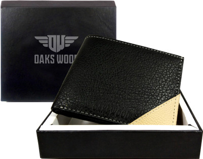 

Oaks Wood Boys Black Genuine Leather Wallet(6 Card Slots)
