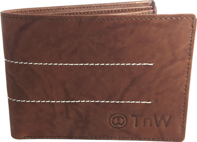

TnW Men Brown Genuine Leather Wallet(3 Card Slots)