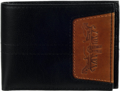 

levi strauss Men Black Genuine Leather Wallet(6 Card Slots)