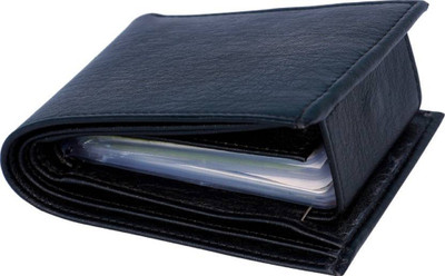 

just leather Boys Casual Black Genuine Leather Wallet(10 Card Slots)