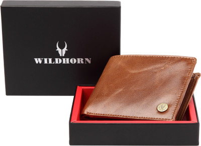 

WildHorn Men Brown Genuine Leather Wallet(5 Card Slots)