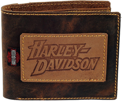 

Harley Davidson Men Tan Genuine Leather Wallet(3 Card Slots)
