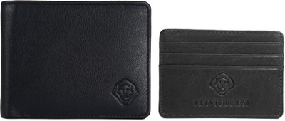 

Leo Torresi Men Black Genuine Leather Wallet(13 Card Slots)