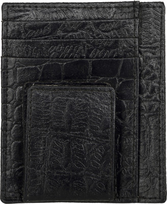 

Aspen Leather Men Black Genuine Leather Card Holder(10 Card Slots)