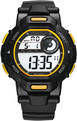 

DIRAY QDR303G-Yellow WR Runner-M Series Digital Chronograph and Alarm Function Watch - For Men