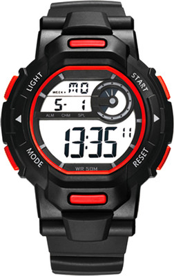 

DIRAY QDR303G-Red WR Runner-M Series Digital Chronograph and Alarm Function Watch - For Men