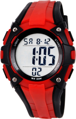 

DIRAY QDR311G-Red Beach COOL Color Digital Chronograph and Alarm Function Watch - For Men