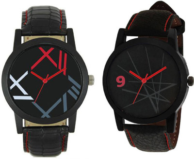 

Rage Enterprise New Designer Dial Re-136 Leather Strap Men Watch - For Boys
