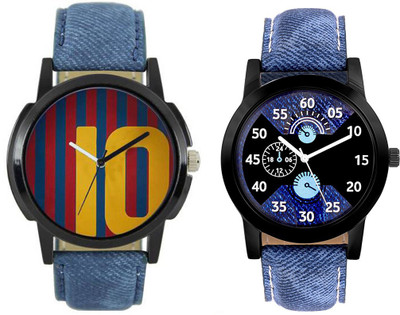 

Rage Enterprise New Designer Re-127 Leather Belt Set Of 2 Men Watch - For Boys