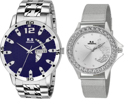

R S Original SILVER Watch - For Couple