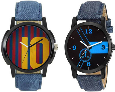 

Rage Enterprise New Designer RE-121 Leather Belt Set Of 2 Boys Watch - For Men