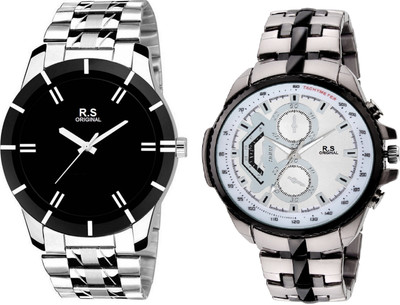 

R S Original RSO-3019 DAY AND DATE BLACK WATCH FOR MEN Watch - For Men