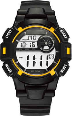 

DIRAY QDR305G-Yellow Velocity-M Series Digital Chronograph and Alarm Function Watch - For Men