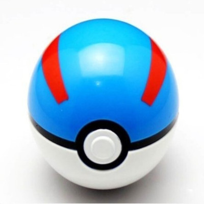 

ZenShanti 7cm Pokemon Pokeball - Great Ball with Random Pokemon Figures Inside(Blue)