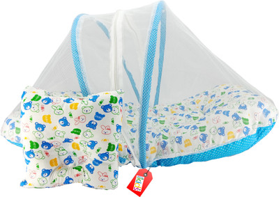 

Anmol Kids International Premium Sky Teddy Printed Premium Skin Friendly Well Cushioned 06 Baby Bed Crib(Fabric, Multicolor)