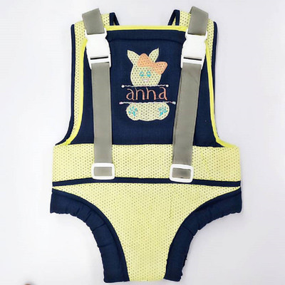 babique Denim Strong Belt Bag Baby Carrier Baby Carrier(Yellow, Front carry facing out)