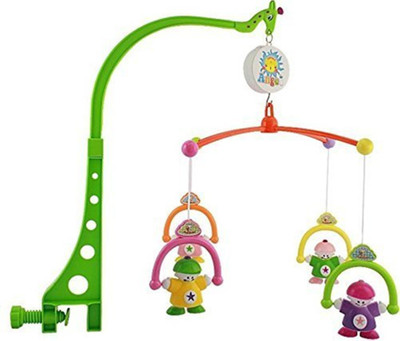 

Gauravshopo sweet cuddle musical cot mobile with harmonious music for baby strollers rattle toys for baby, toddlers and gift for baby Rattle(Multicolor)