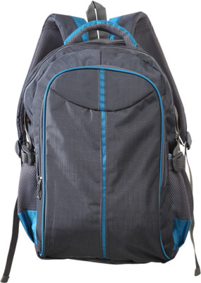 

Usha Shriram Laptop backpack for School/ College/ Office Use with 25 Ltr Capacity 25 L Backpack(Grey), Blue
