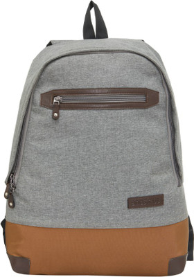 

Bags R Us BACKPACK 2T 18 L Backpack(Grey, Beige)