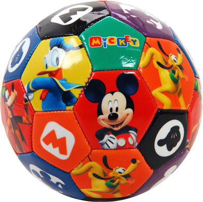 

Disney Mickey Mouse PVC football Soccer Ball Football - Size: (Pack of 1, Red, Multicolor