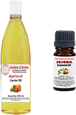 

Gardens Of Aroma Apricot Carrier Oil And Jojoba Essential Oil(210 ml)