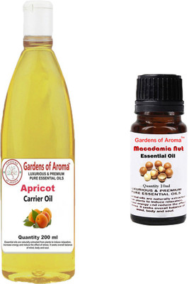

Gardens Of Aroma Apricot Carrier Oil And Macadamia Nut Essential Oil(210 ml)