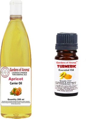 

Gardens Of Aroma Apricot Carrier Oil And Tumeric Essential Oil(210 ml)