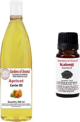 

Gardens Of Aroma Apricot Carrier Oil And Kalonji Essential Oil(210 ml)