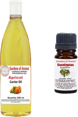 

Gardens Of Aroma Apricot Carrier Oil And Eucalyptus Essential Oil(210 ml)