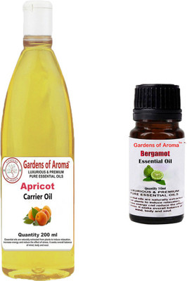 

Gardens Of Aroma Apricot Carrier Oil And Bergamot Essential Oil(210 ml)