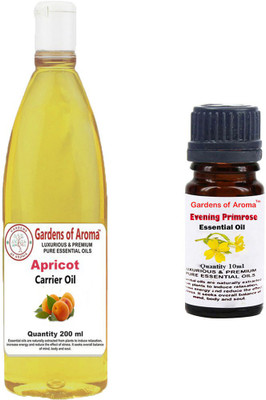 

Gardens Of Aroma Apricot Carrier Oil And Evening primrose Essential Oil(210 ml)