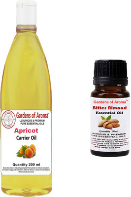 

Gardens Of Aroma Apricot Carrier Oil And Bitter Almond Essential Oil(210 ml)
