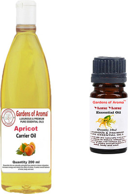 

Gardens Of Aroma Apricot Carrier Oil And Ylang Ylang Essential Oil(210 ml)