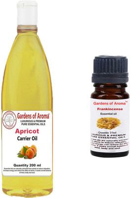 

Gardens Of Aroma Apricot Carrier Oil And Frankincense Essential Oil(210 ml)