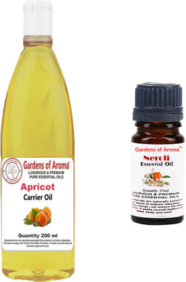 

Gardens Of Aroma Apricot Carrier Oil And Neroli Essential Oil(210 ml)