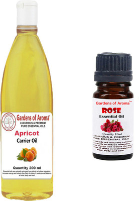 

Gardens Of Aroma Apricot Carrier Oil And Rose Essential Oil(210 ml)
