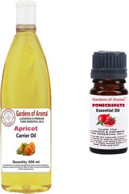 

Gardens Of Aroma Apricot Carrier Oil And Pomegranate Essential Oil(210 ml)