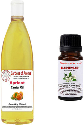 

Gardens Of Aroma Apricot Carrier Oil And Harshingar Essential Oil(210 ml)