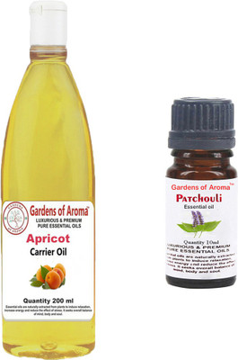 

Gardens Of Aroma Apricot Carrier Oil And Patchouli Essential Oil(210 ml)